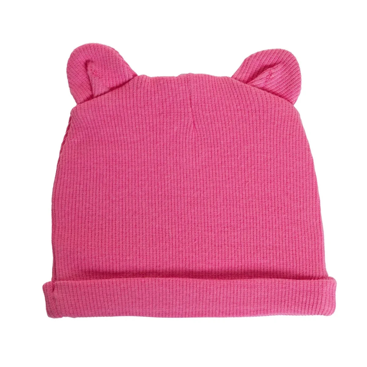 HelloBaby Ribbed Baby Hat (Newborn) - Dark Pink