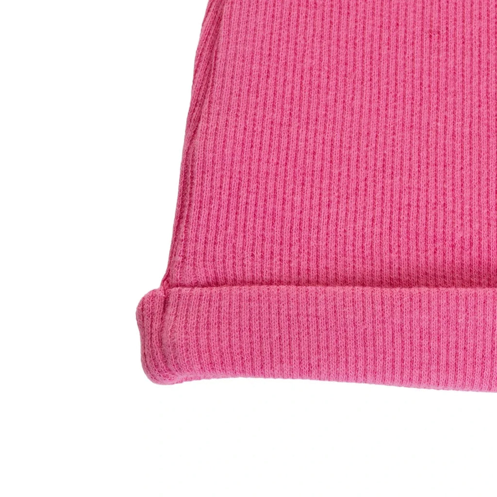 HelloBaby Ribbed Baby Hat (Newborn) - Dark Pink