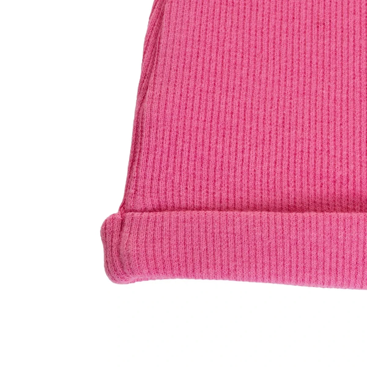 HelloBaby Ribbed Baby Hat (Newborn) - Dark Pink