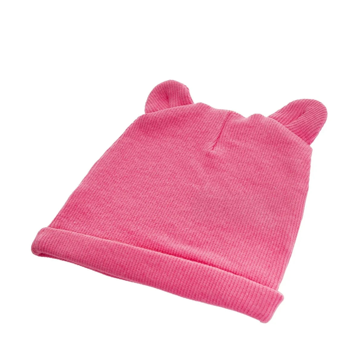 HelloBaby Ribbed Baby Hat (Newborn) - Dark Pink