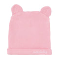HelloBaby Slogan Print Ribbed Baby Hat (Newborn) - Pink