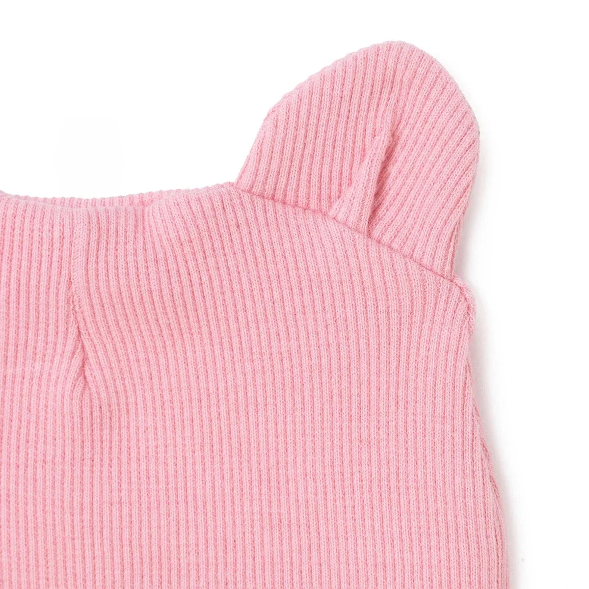 HelloBaby Slogan Print Ribbed Baby Hat (Newborn) - Pink