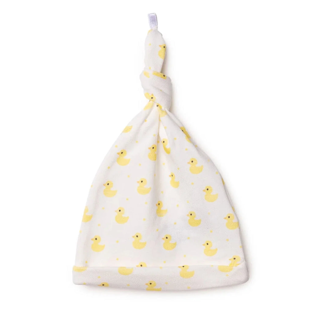 HelloBaby Heart Print Interlock Baby Hat (Newborn)