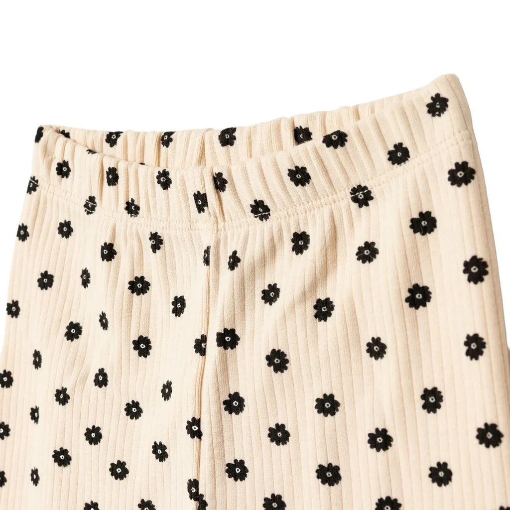 HelloBaby Floral Print Ribbed Baby Leggings (3-6 Months to 4-5 Years)