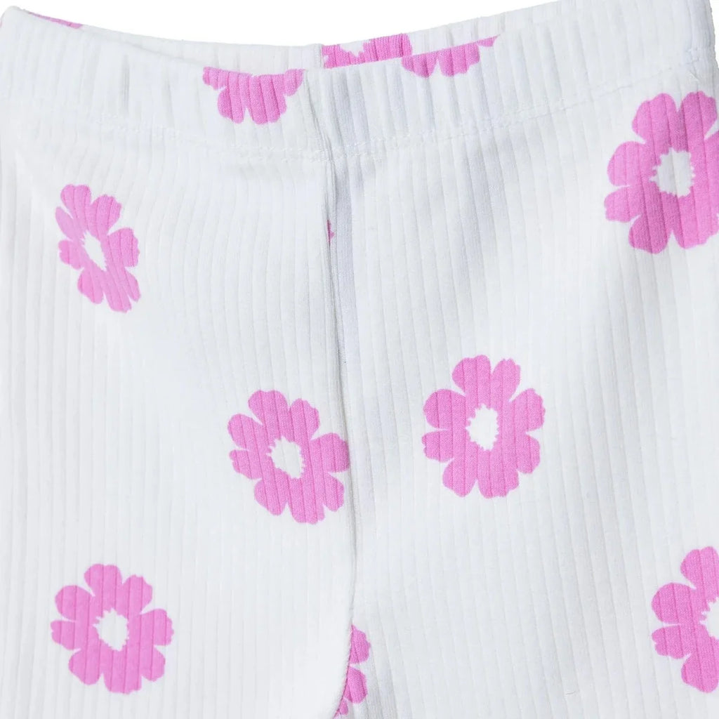 HelloBaby Floral Print Ribbed Baby Leggings (3-6 Months to 4-5 Years)