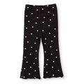 HelloBaby Floral Print Flared Ribbed Baby Leggings (6-9 Months to 2-3 Years) - Black Printed