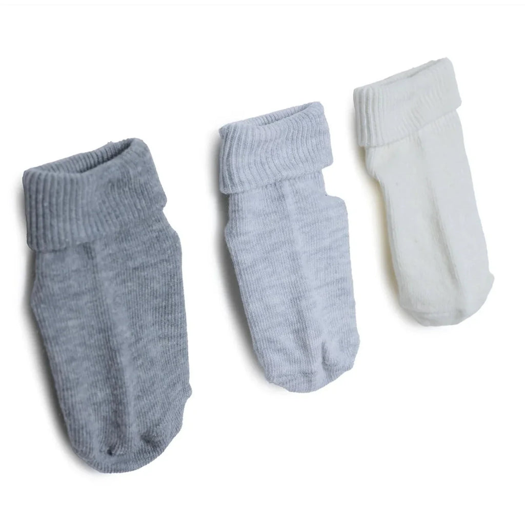 HelloBaby 3 Pack Roll-Top Baby Socks (Newborn to 12-24 Months)