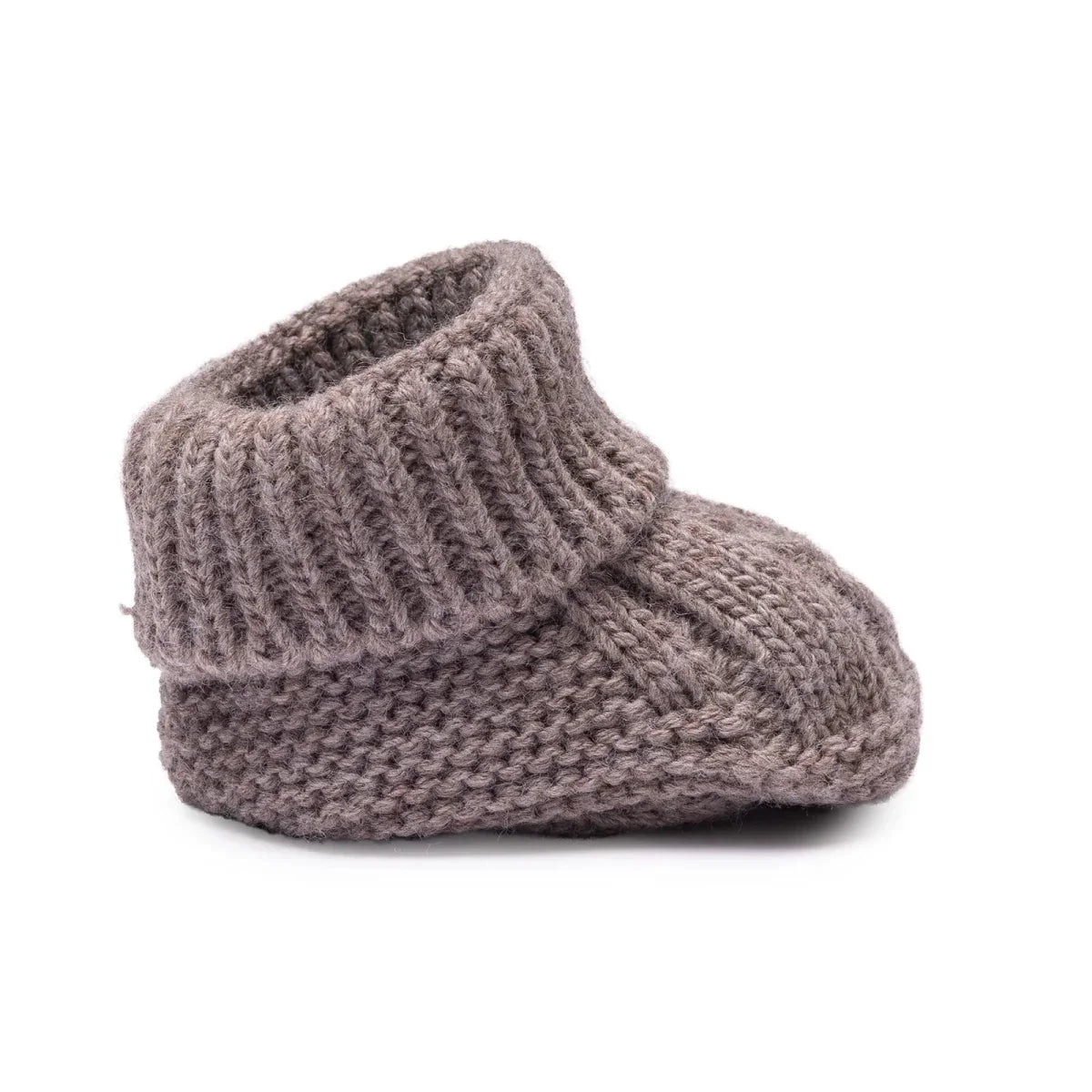 HelloBaby Knitted Baby Booties (One Size) - Brown