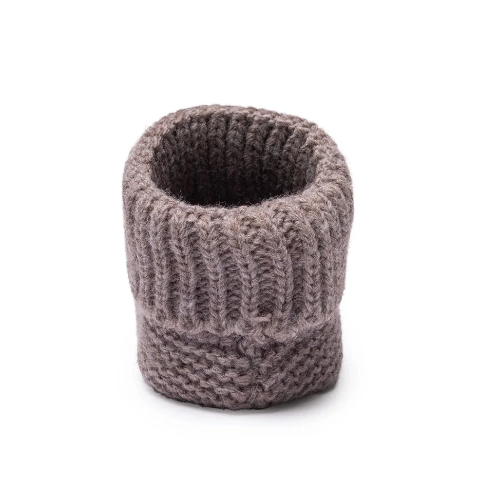 HelloBaby Knitted Baby Booties (One Size) - Brown