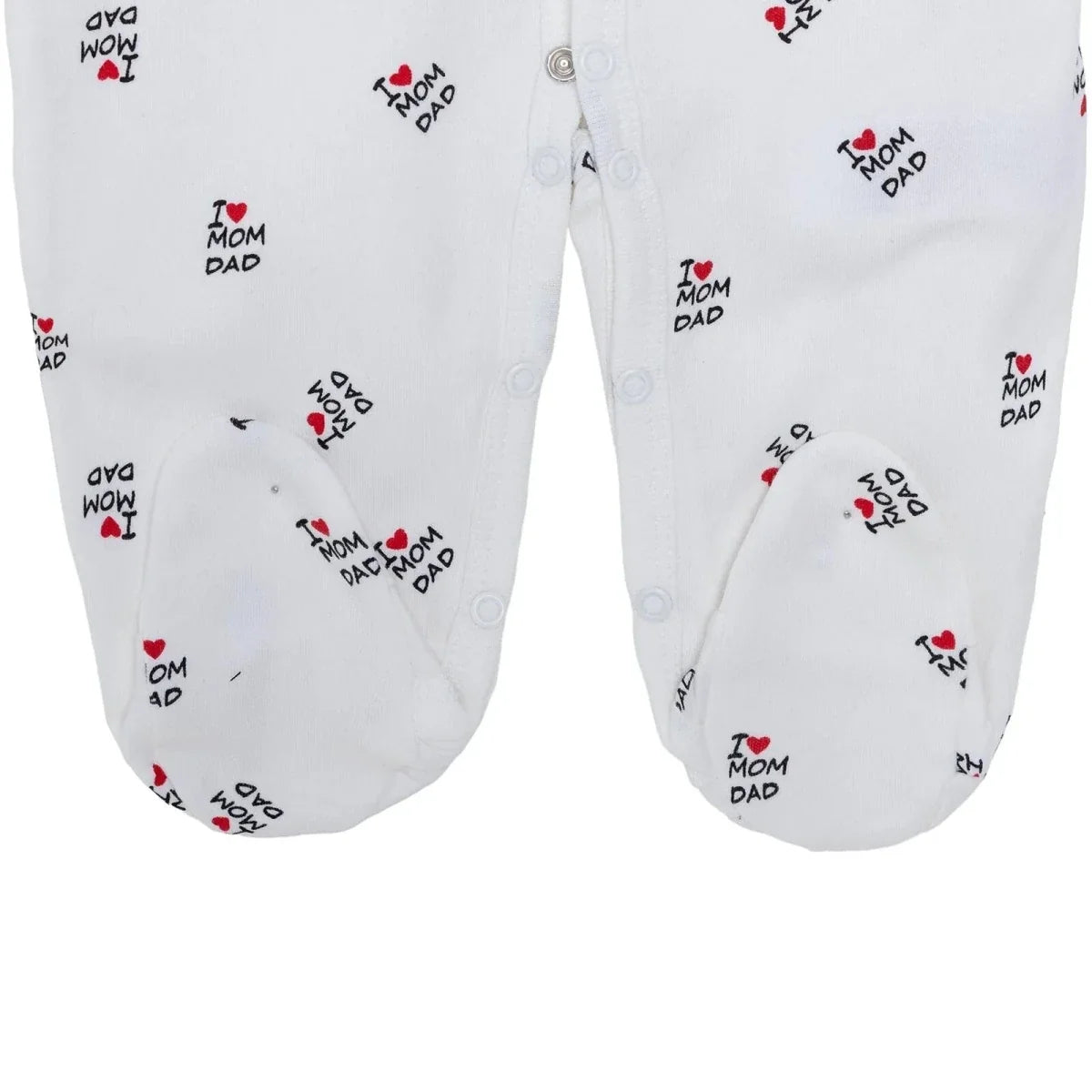 HelloBaby Slogan Print Long Sleeve Footed Baby Sleepsuit (Newborn to 6-9 Months)