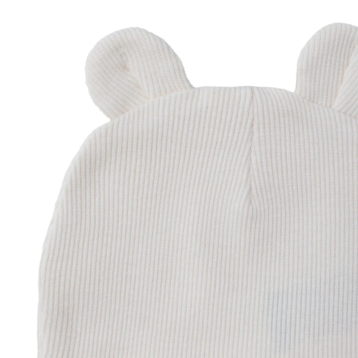 HelloBaby Slogan Print Ribbed Baby Hat (Newborn) - Ecru