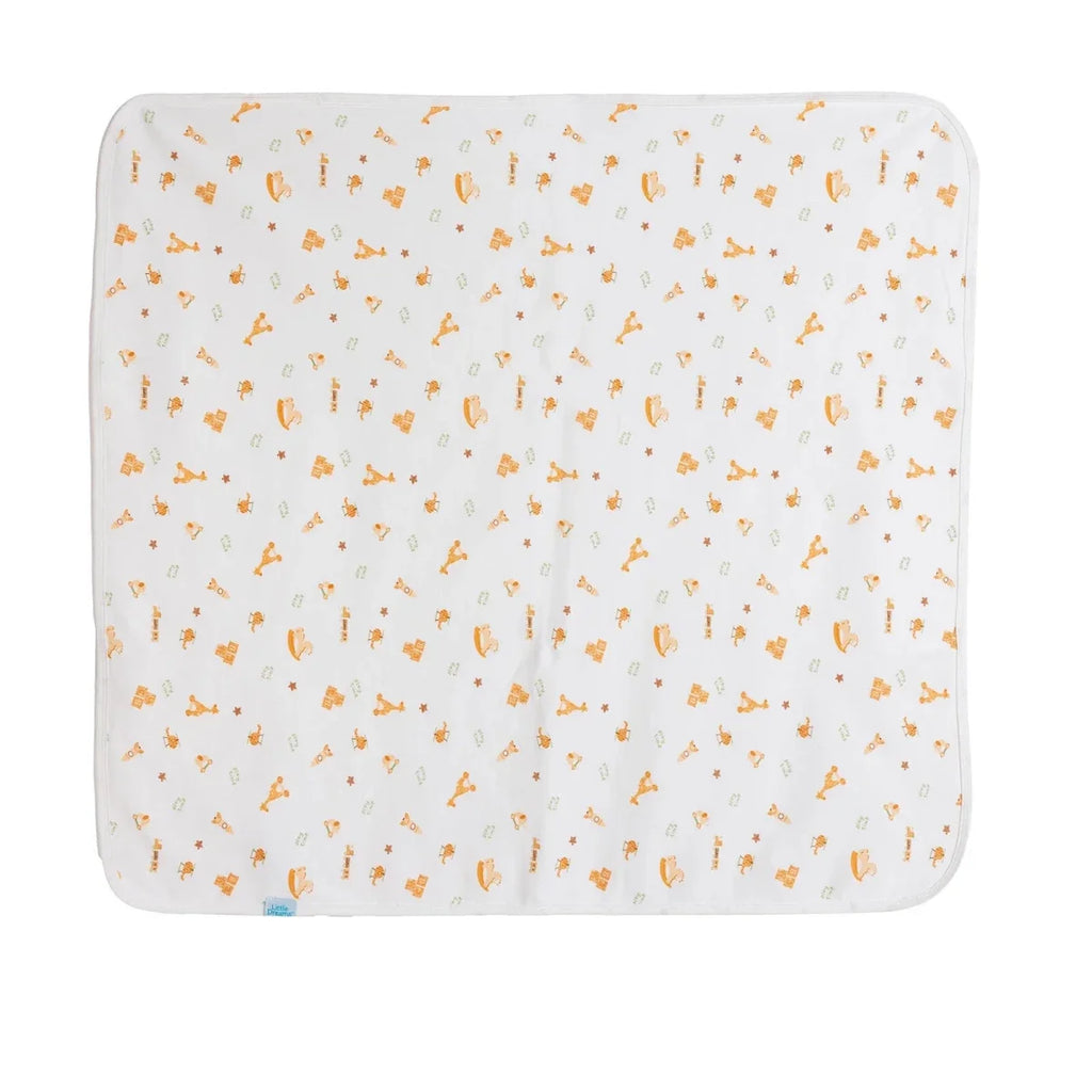 Little Dreams Rocket Print Jersey Baby Blanket (80 x 90 cm)