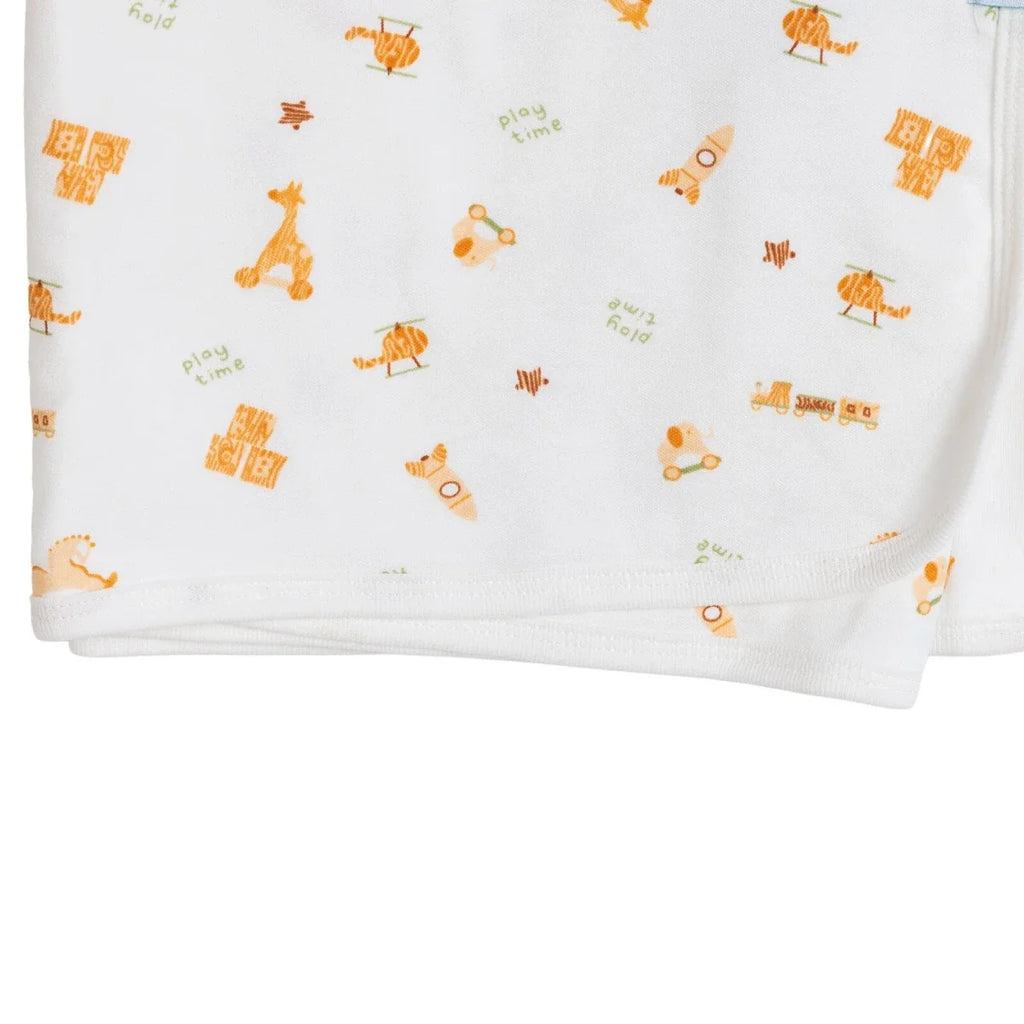 Little Dreams Rocket Print Jersey Baby Blanket (80 x 90 cm)