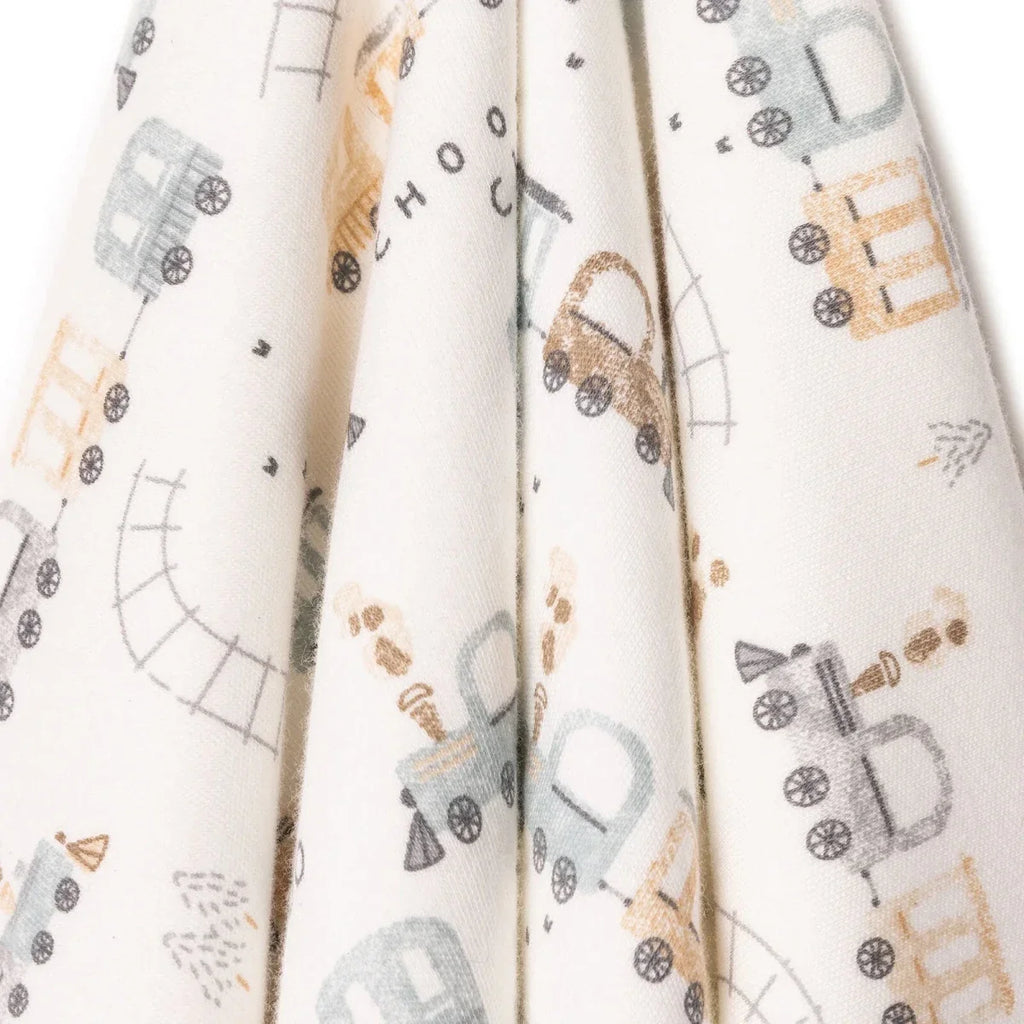 Little Dreams Vehicle Print Jersey Baby Blanket (80 x 90 cm)