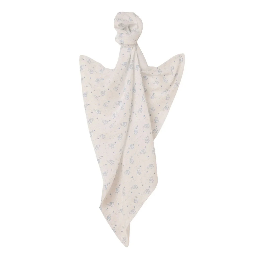 Little Dreams Elephant Print Muslin Baby Blanket (100 x 110 cm)