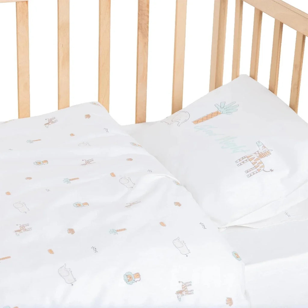 Little Dreams Animal Print Baby Duvet Cover Set (100 x 150 cm)