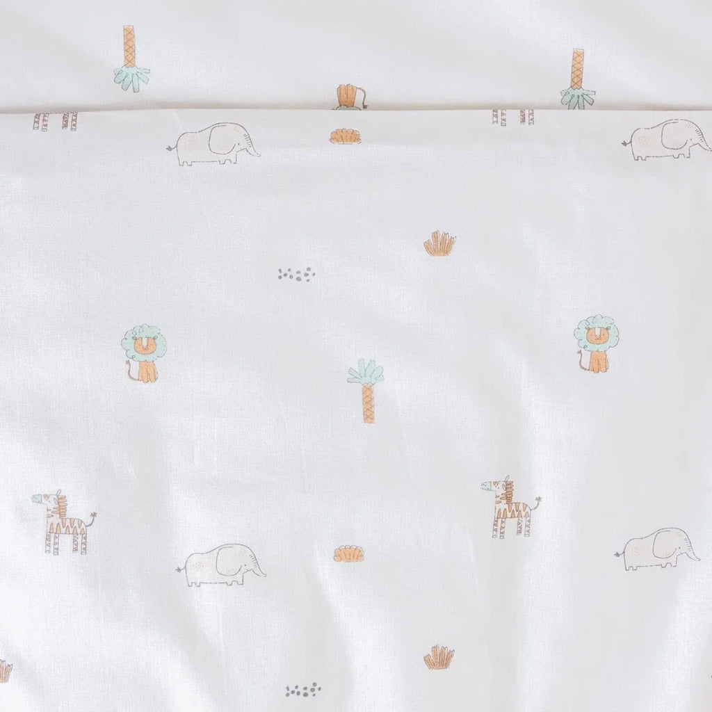 Little Dreams Animal Print Baby Duvet Cover Set (100 x 150 cm)