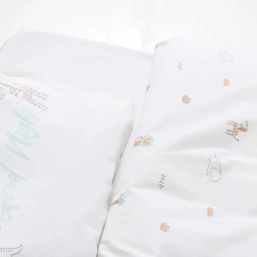 Little Dreams Animal Print Baby Duvet Cover Set (100 x 150 cm)