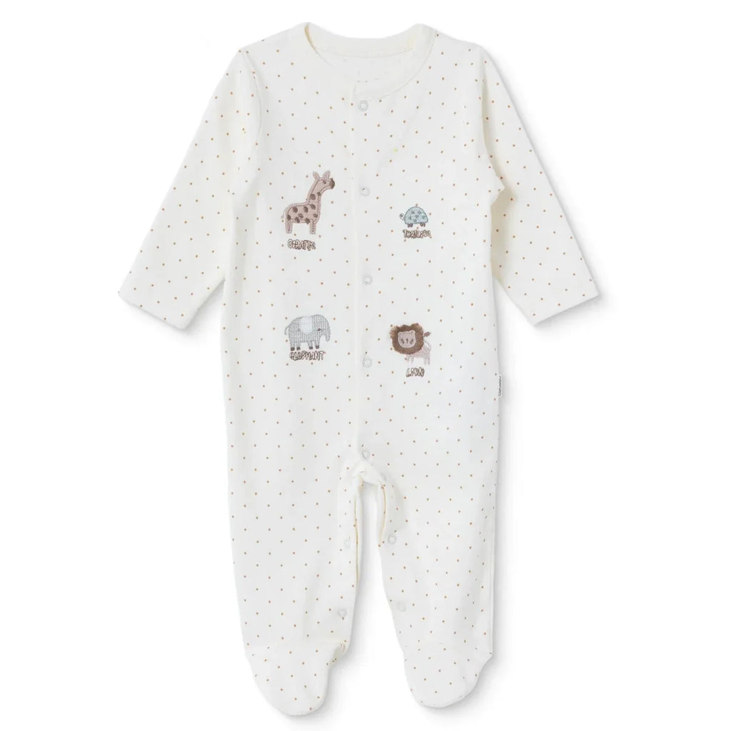 Bebetto Crew Neck Long Sleeve Baby Sleepsuit with Feet (Newborn to 6-9 Months)