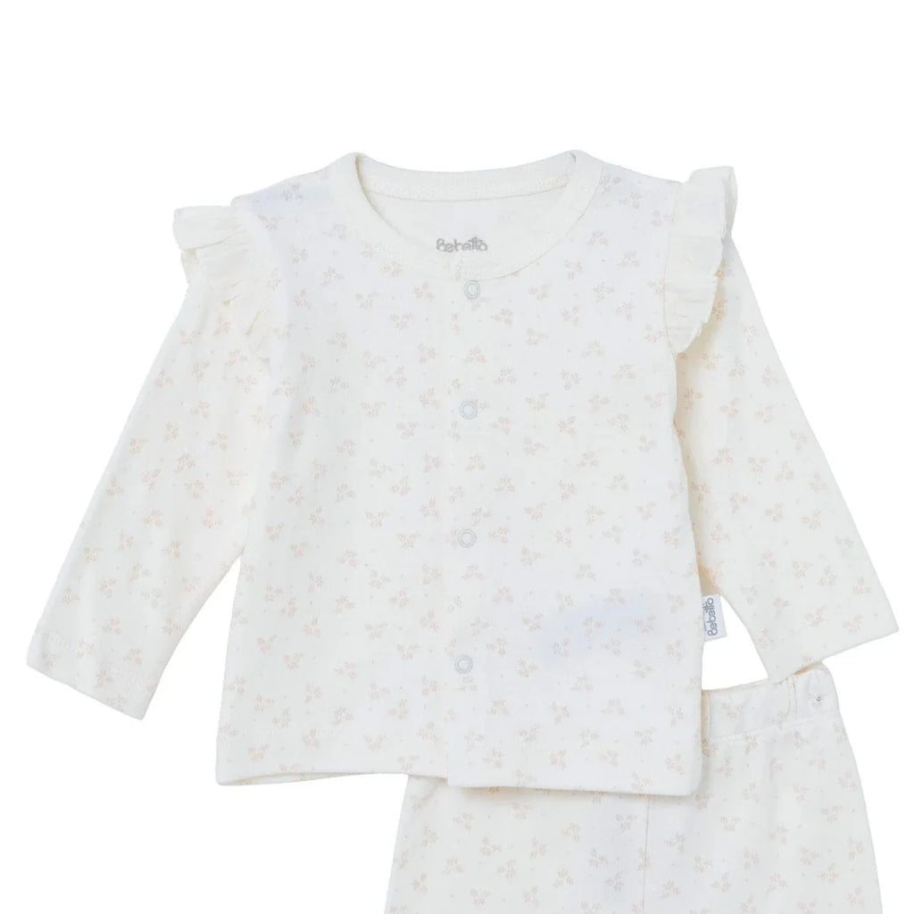 Bebetto Floral Print Baby Sweatshirt & Leggings Set (1-3 Months to 12 Months)