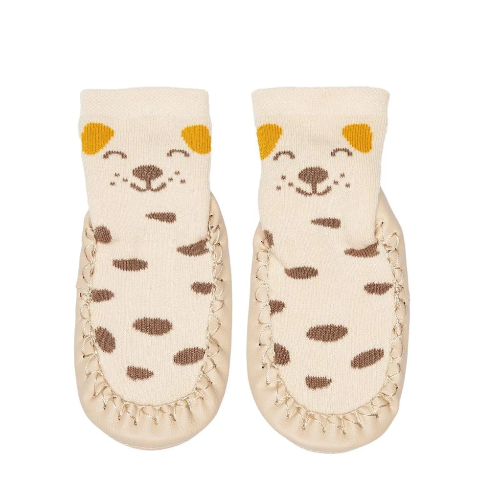 HelloBaby Spotty Dog Print Slipper Baby Socks