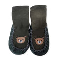 HelloBaby Bear Print Slipper Baby Socks (UK 2 to 7) - Green Printed