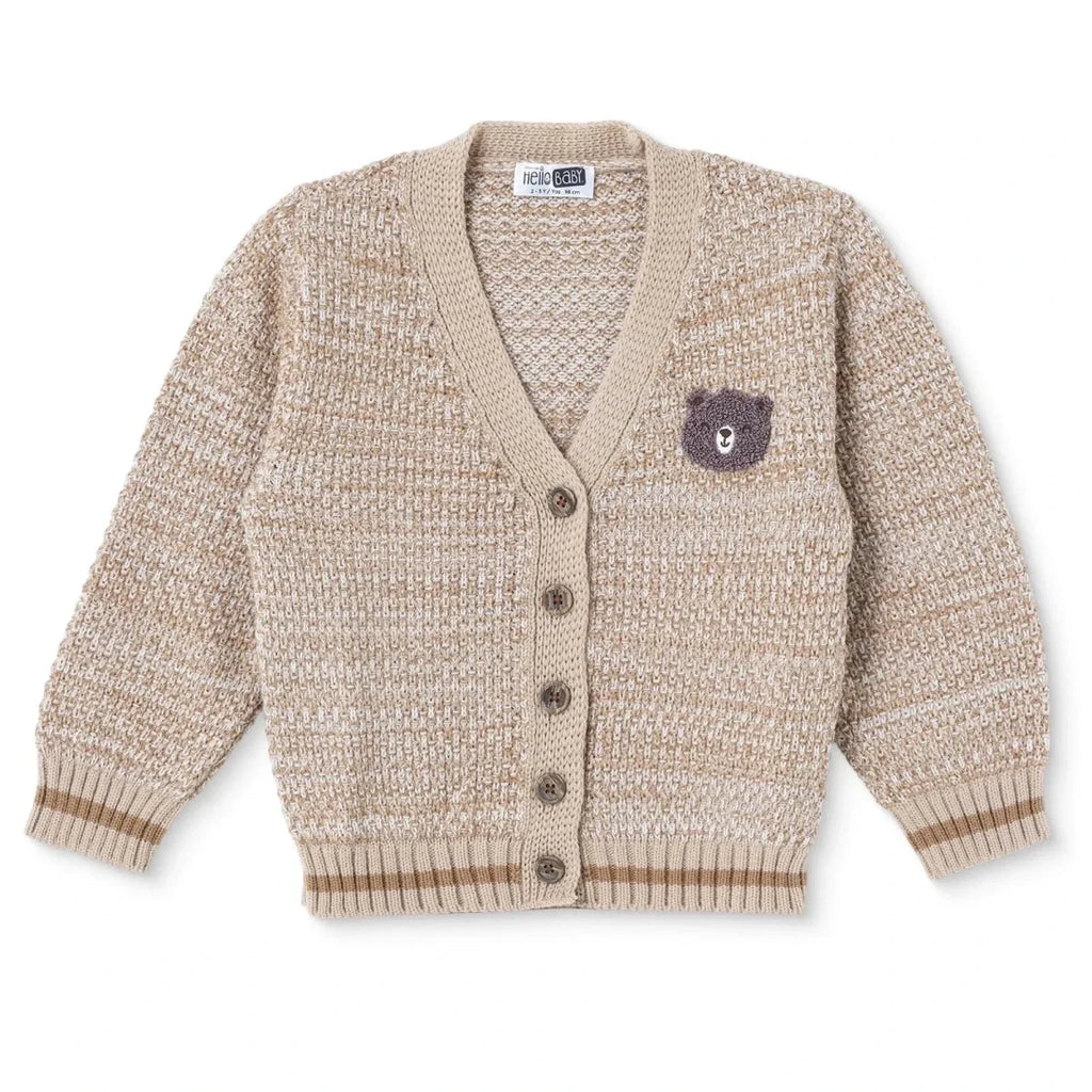 HelloBaby Buttoned V-Neck Knitted Baby Cardigan (6-9 Months to 4-5 Years)