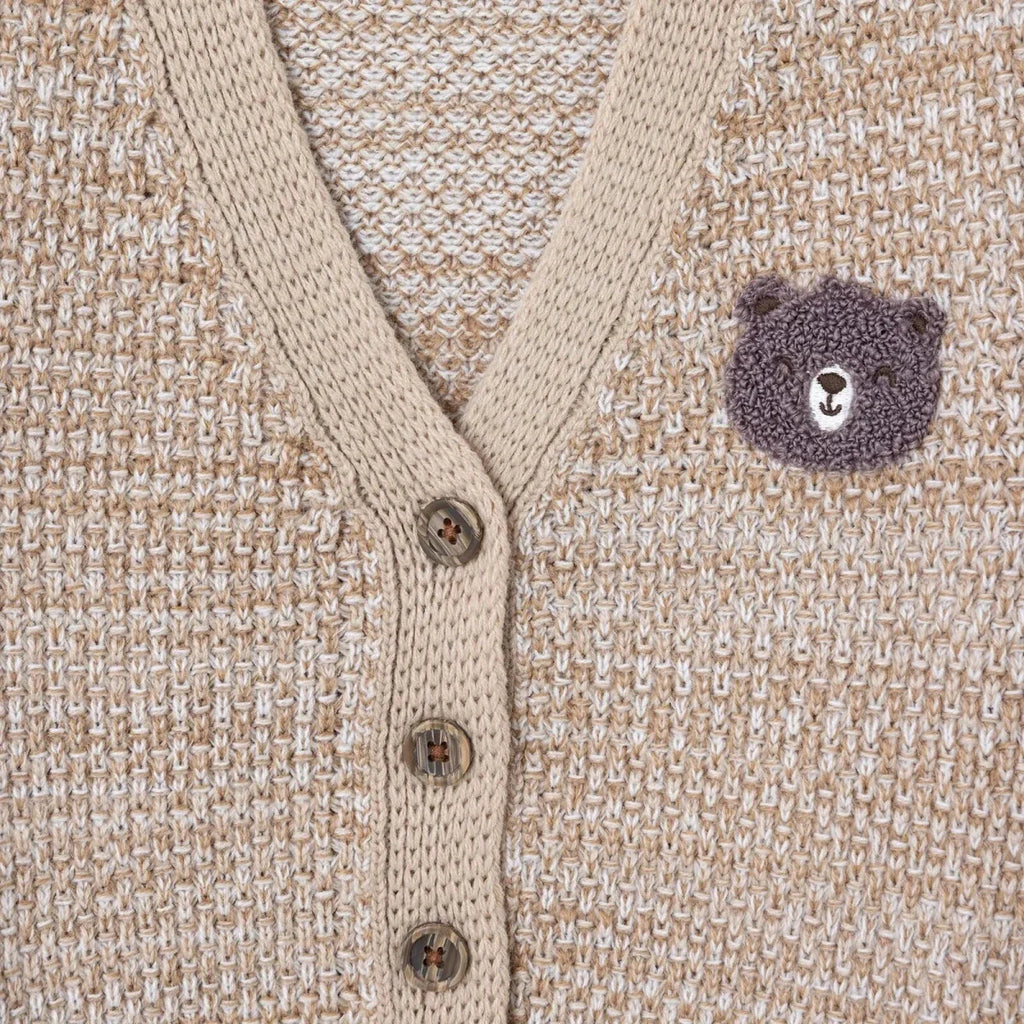 HelloBaby Buttoned V-Neck Knitted Baby Cardigan (6-9 Months to 4-5 Years)