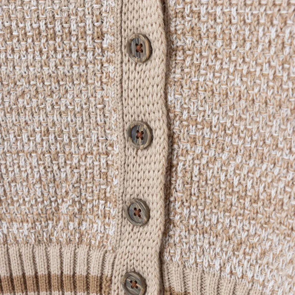 HelloBaby Buttoned V-Neck Knitted Baby Cardigan (6-9 Months to 4-5 Years)