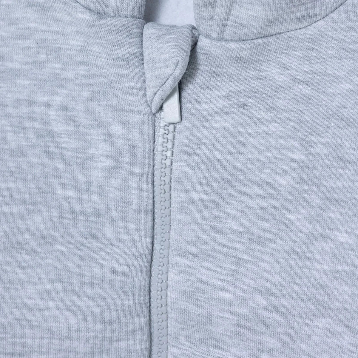 HelloBaby Brushed Back Zip-Through Baby Hoodie with Pockets (6-9 Months to 2-3 Years) - Grey Melange