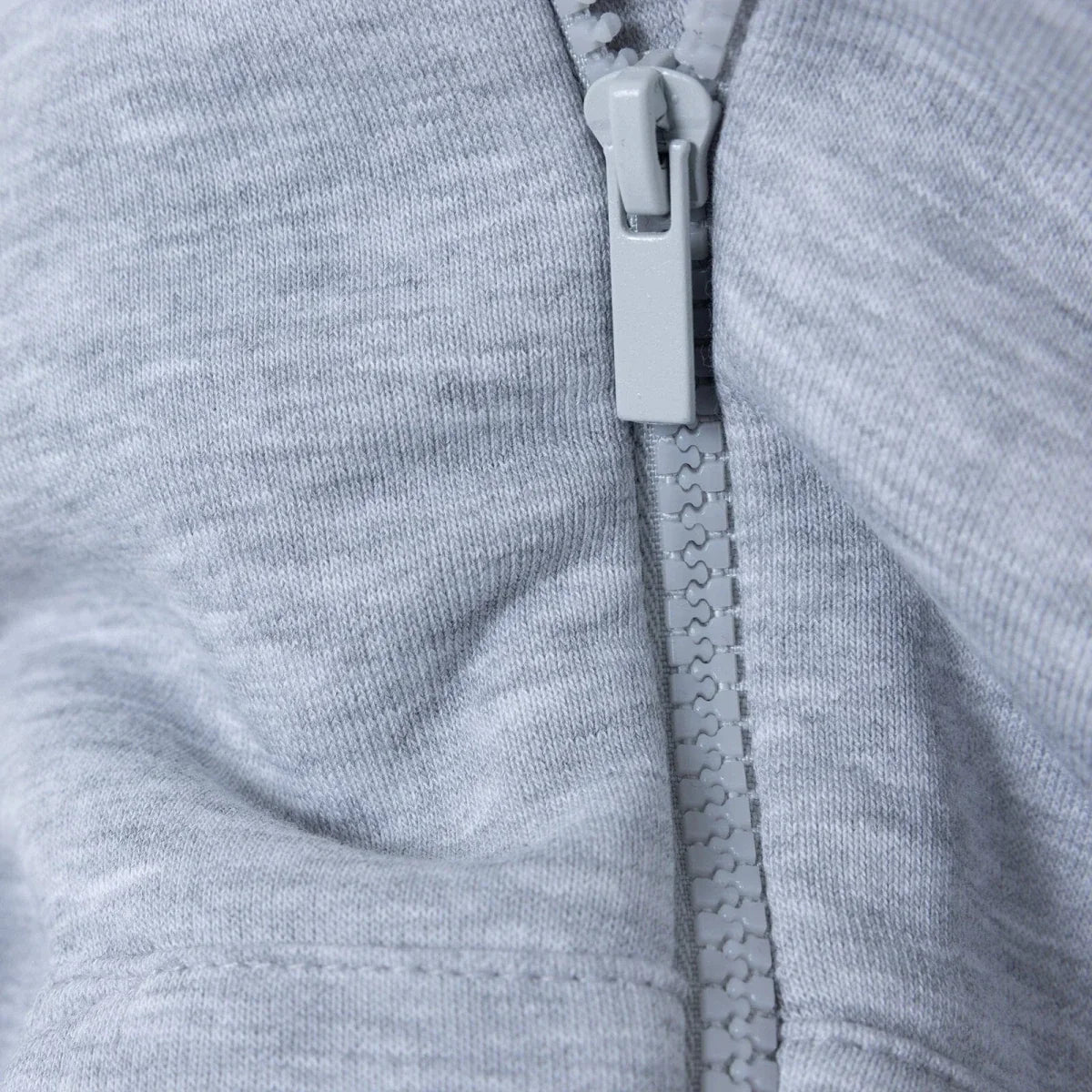 HelloBaby Brushed Back Zip-Through Baby Hoodie with Pockets (6-9 Months to 2-3 Years) - Grey Melange