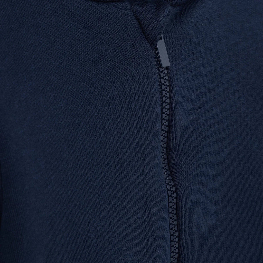 HelloBaby Brushed Back Zip-Through Baby Hoodie with Pockets (6-9 Months to 2-3 Years) - Navy Blue
