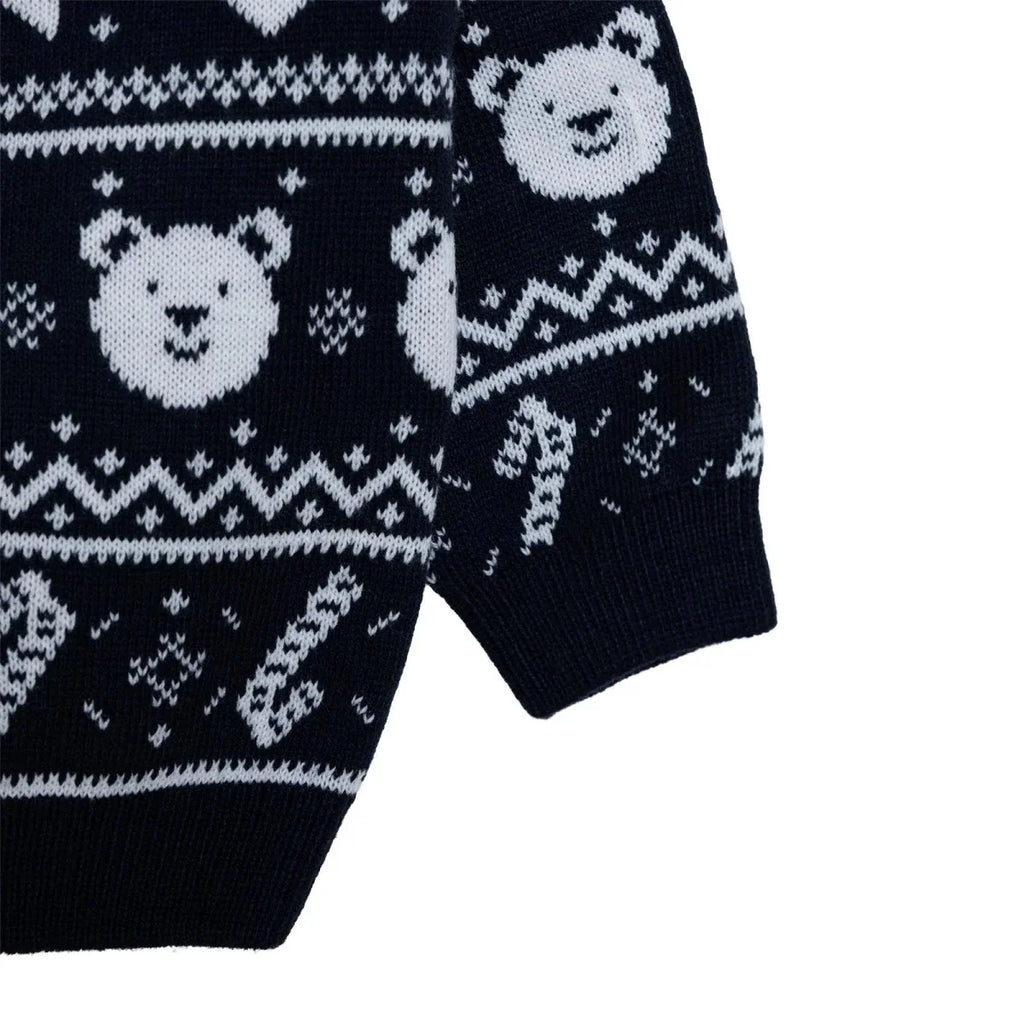 HelloBaby Christmas Motif Buttoned Knitted Baby Jumper (9-12 Months to 3-4 Years)