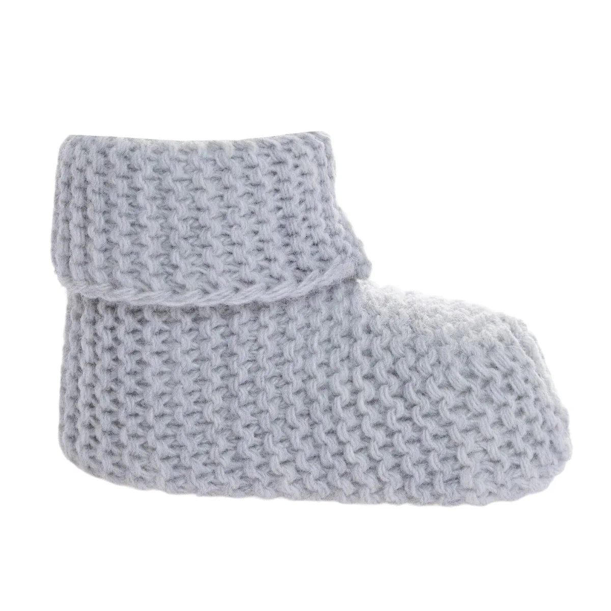 Kitti Knitted Baby Booties (One Size) - Grey