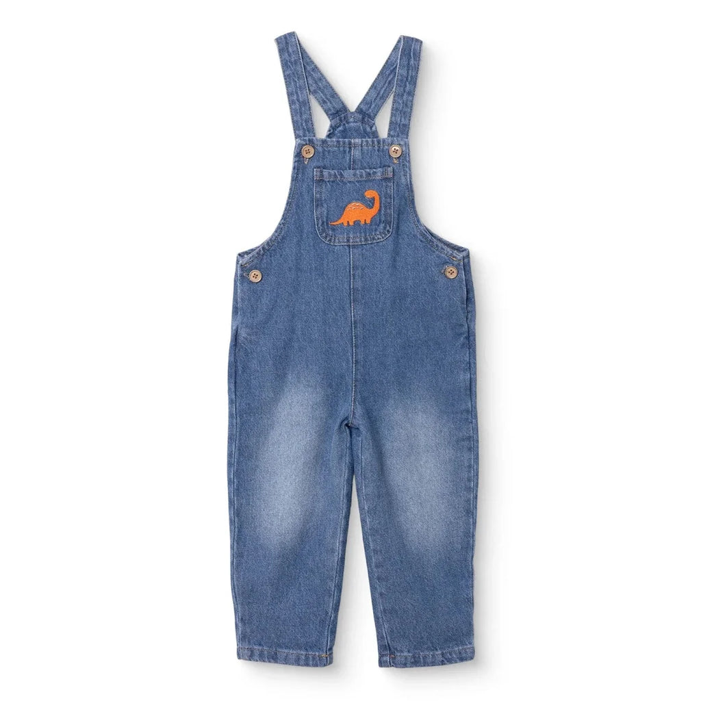 HelloBaby Dinosaur Print Denim Baby Dungarees (3-6 Months to 3-4 Years)