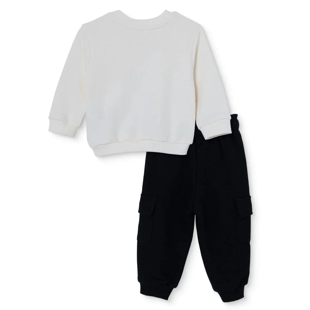 HelloBaby Bear Print Baby Sweatshirt & Joggers Set (6-9 Months to 4-5 Years)