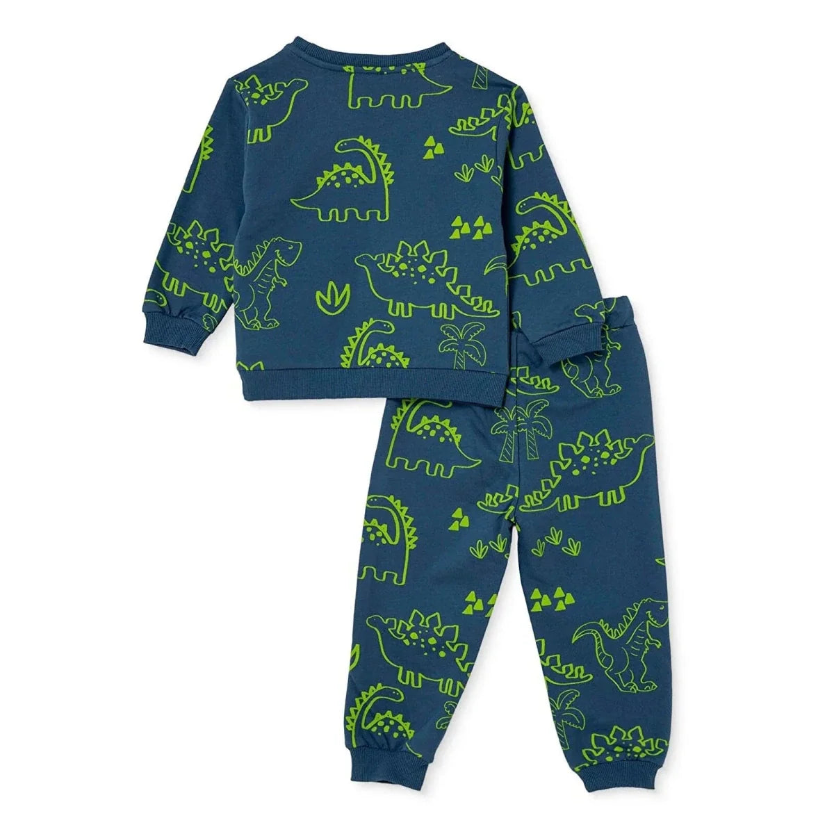 HelloBaby 2 Piece Animal Print Baby Tracksuit Set (3-6 Months to 2-3 Years) - Petrol Green