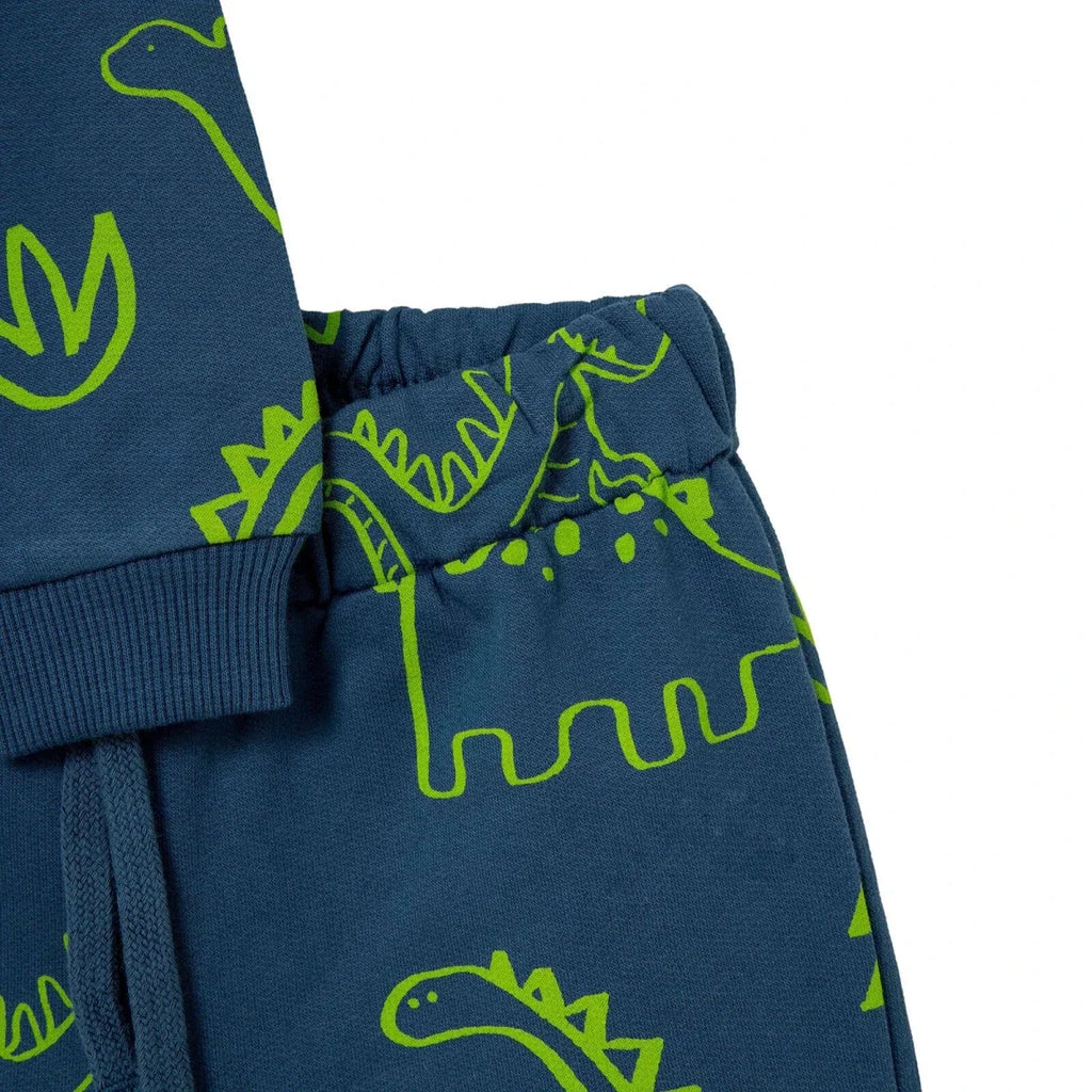 HelloBaby 2 Piece Animal Print Baby Tracksuit Set (3-6 Months to 2-3 Years) - Petrol Green