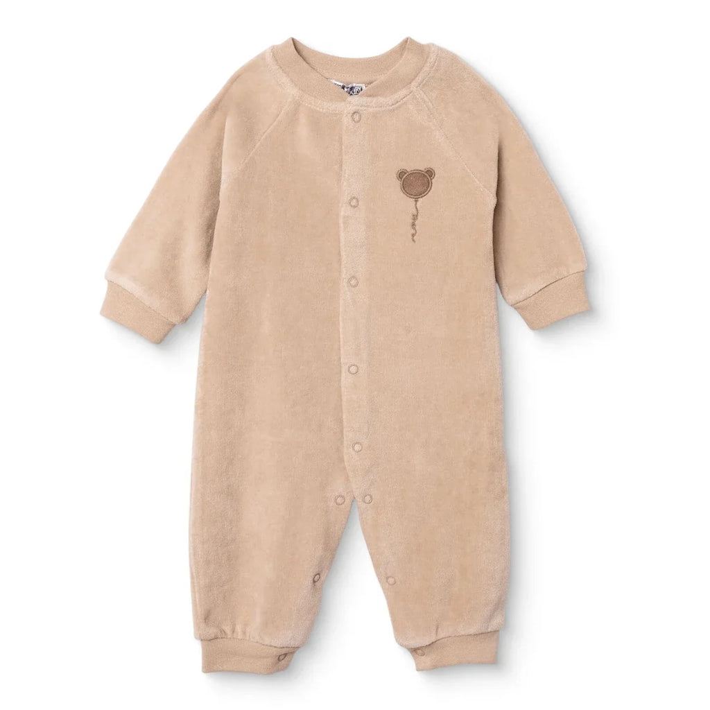 HelloBaby Animal Print Footless Velour Baby Sleepsuit (Newborn to 6-9 Months)