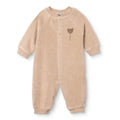 HelloBaby Animal Print Footless Velour Baby Sleepsuit (Newborn to 6-9 Months)