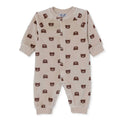 HelloBaby Bear Print Footless Velour Baby Sleepsuit (Newborn to 6-9 Months)