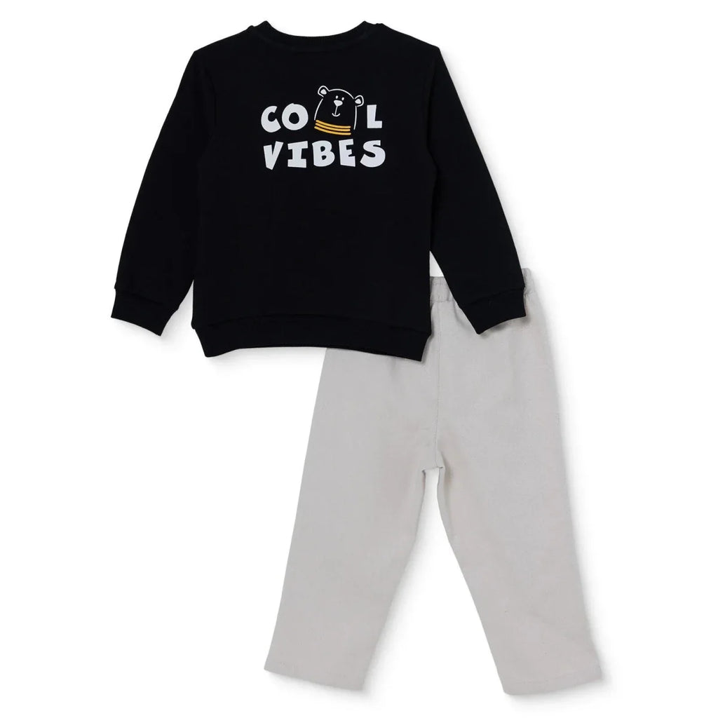 HelloBaby Bear Print Long Sleeve Baby T-Shirt & Trousers Set (6-9 Months to 4-5 Years)