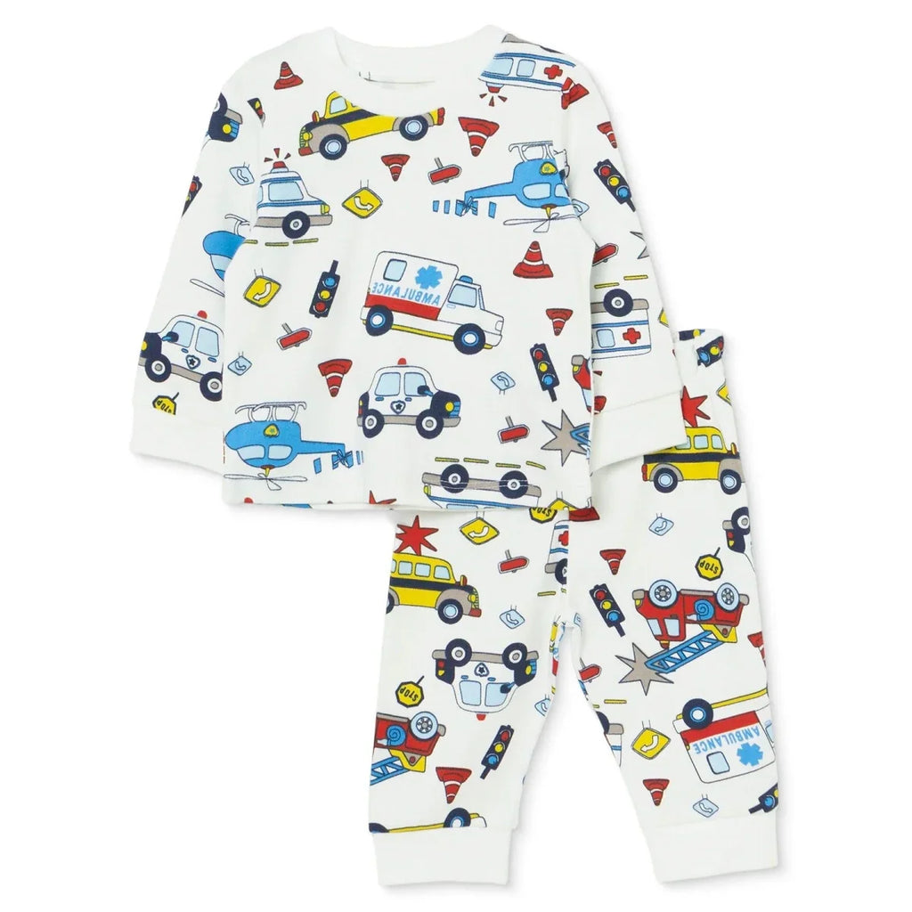 HelloBaby Vehicle Print Interlock Baby Pyjama Set (3-6 Months to 3-4 Years)