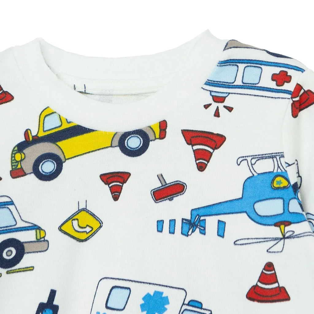 HelloBaby Vehicle Print Interlock Baby Pyjama Set (3-6 Months to 3-4 Years)