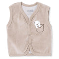HelloBaby Animal Print Velour Baby Gilet (Newborn to 6-9 Months)