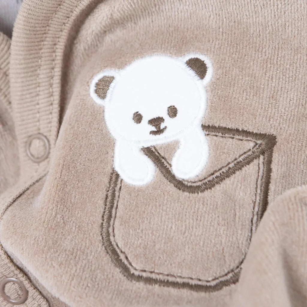 HelloBaby Animal Print Velour Baby Gilet (Newborn to 6-9 Months)
