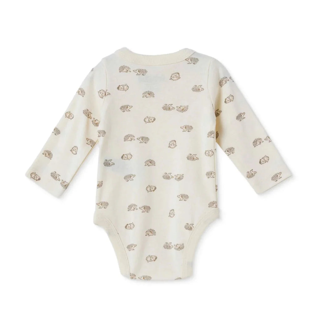 HelloBaby Animal Print Long Sleeve Baby Bodysuit (Newborn to 6-9 Months)