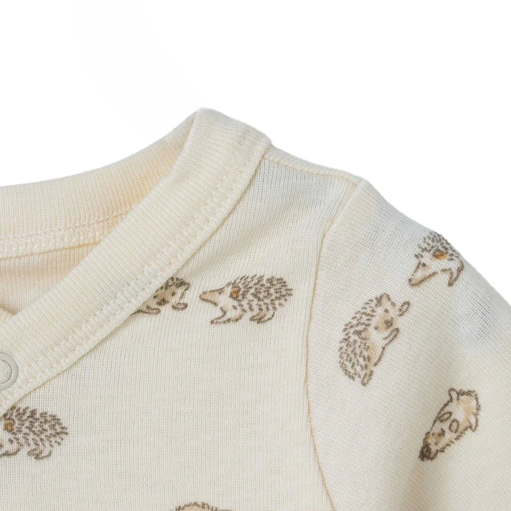 HelloBaby Animal Print Long Sleeve Baby Bodysuit (Newborn to 6-9 Months)
