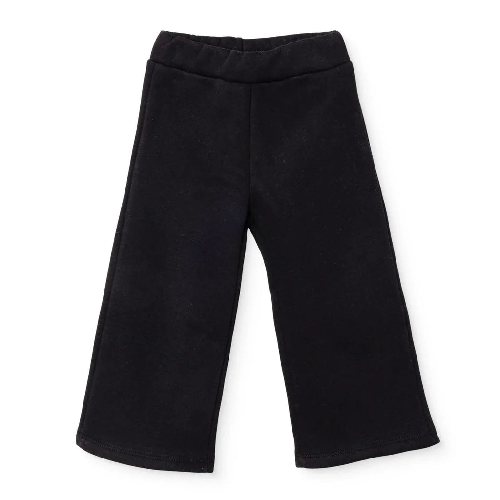 HelloBaby Open Hem Brushed Back Baby Joggers (6-9 Months to 2-3 Years) - Black