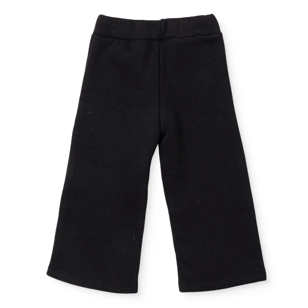 HelloBaby Open Hem Brushed Back Baby Joggers (6-9 Months to 2-3 Years) - Black